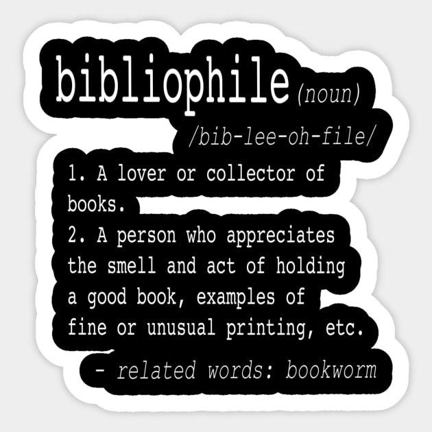 bibliophile Sticker by elywick